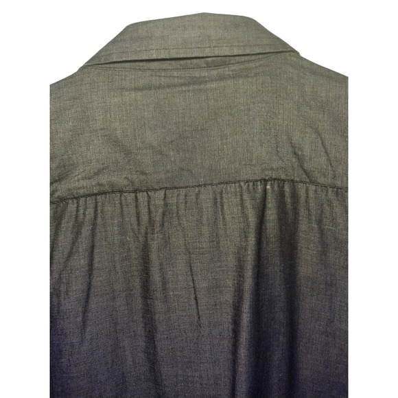 Beverly Hills Polo Club Mens Black Casual Button Down Dress Shirt Size XL - Picture 6 of 7